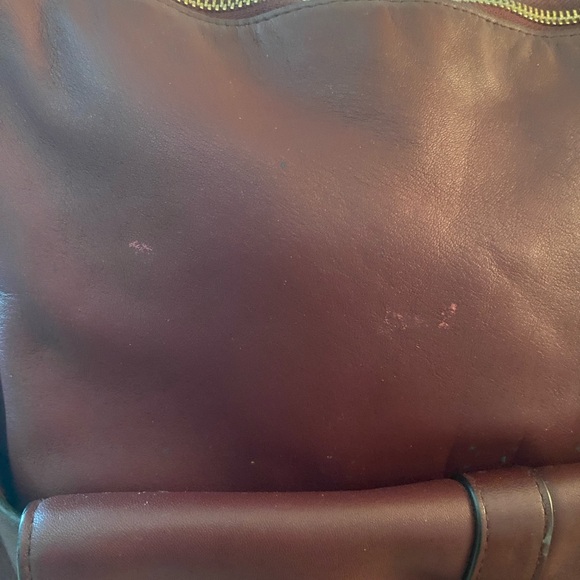 Lauren Ralph Lauren Deep Burgundy Shoulder Bag - Picture 4 of 16